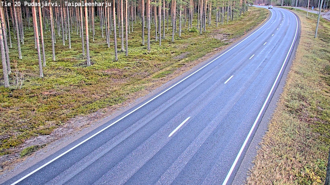 Kelikamerat Kuva Tie 20 Pudasjärvi, Taipaleenharju, Pudasjärvi, Pohjois-Pohjanmaa