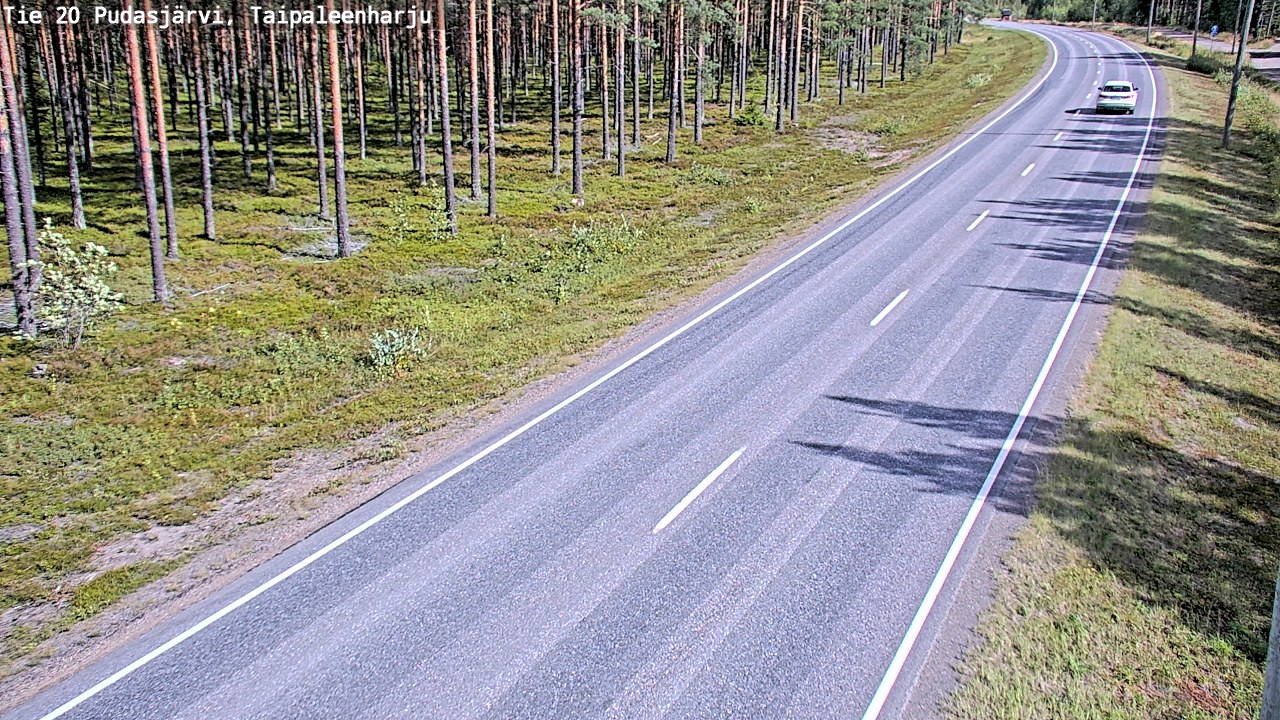 Kelikamerat Kuva Tie 20 Pudasjärvi, Taipaleenharju, Pudasjärvi, Pohjois-Pohjanmaa
