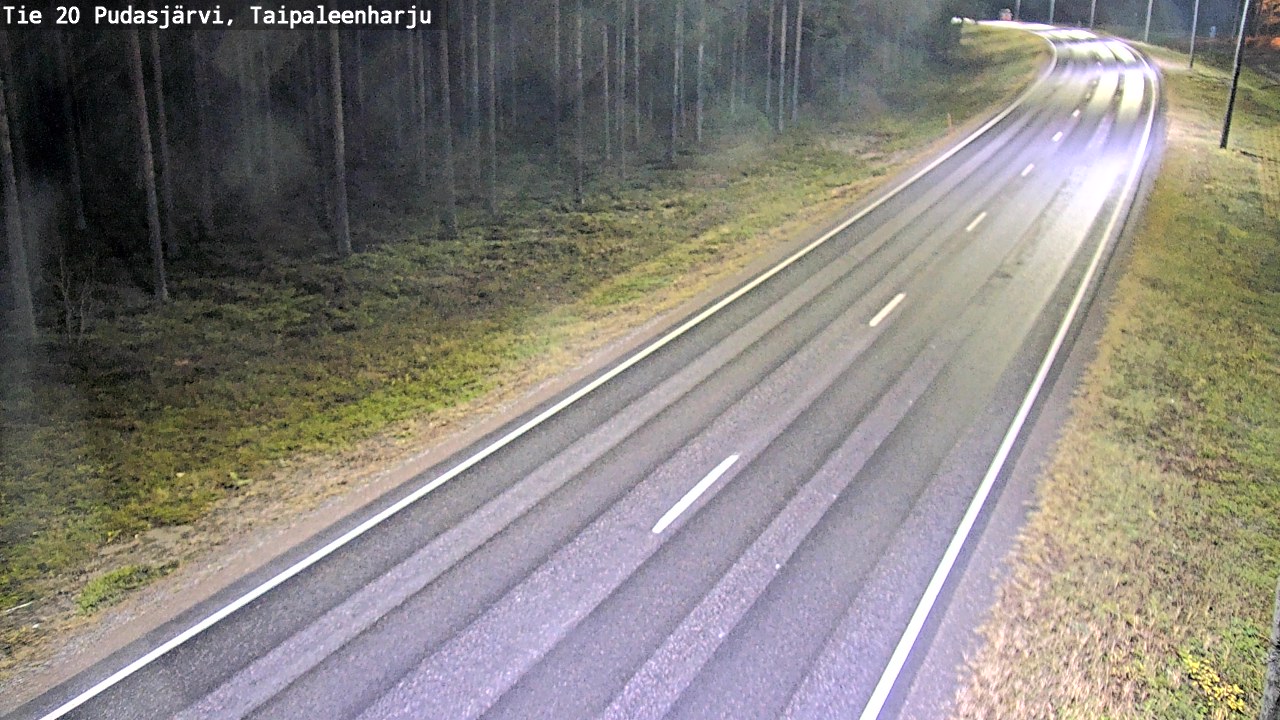 Kelikamerat Kuva Tie 20 Pudasjärvi, Taipaleenharju, Pudasjärvi, Pohjois-Pohjanmaa