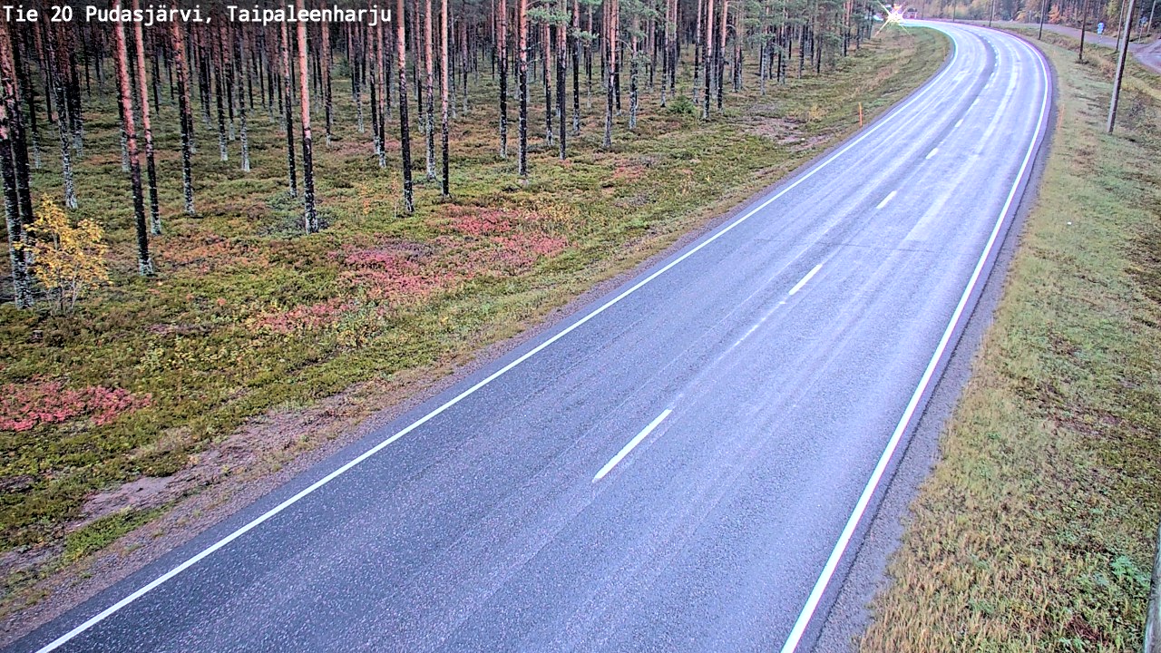 Kelikamerat Kuva Tie 20 Pudasjärvi, Taipaleenharju, Pudasjärvi, Pohjois-Pohjanmaa