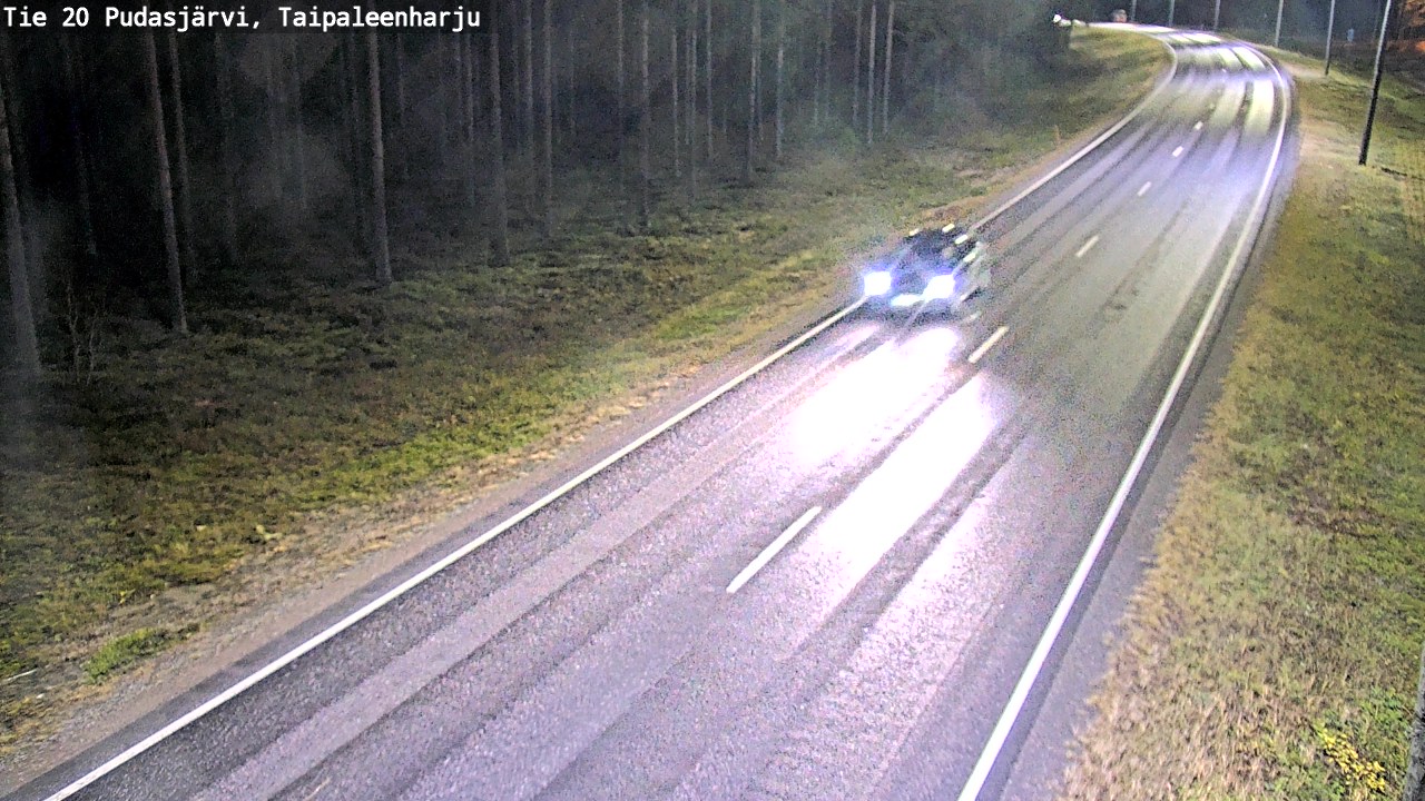 Kelikamerat Kuva Tie 20 Pudasjärvi, Taipaleenharju, Pudasjärvi, Pohjois-Pohjanmaa