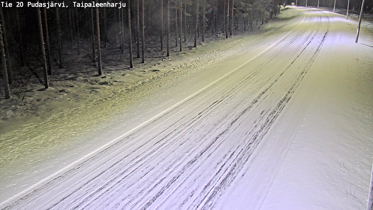 Kelikamerat Kuva Tie 20 Pudasjärvi, Taipaleenharju, Pudasjärvi, Pohjois-Pohjanmaa