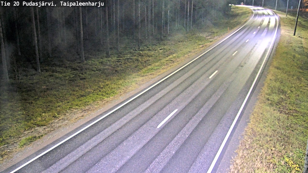 Kelikamerat Kuva Tie 20 Pudasjärvi, Taipaleenharju, Pudasjärvi, Pohjois-Pohjanmaa