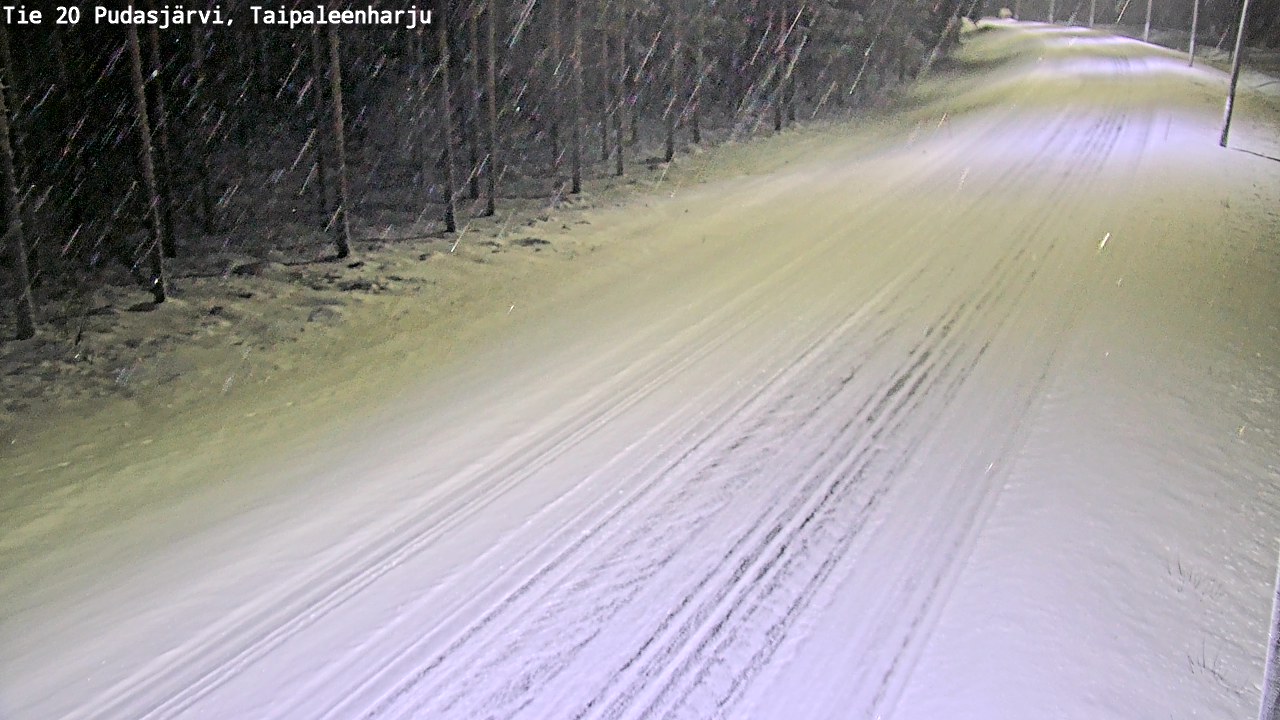 Kelikamerat Kuva Tie 20 Pudasjärvi, Taipaleenharju, Pudasjärvi, Pohjois-Pohjanmaa