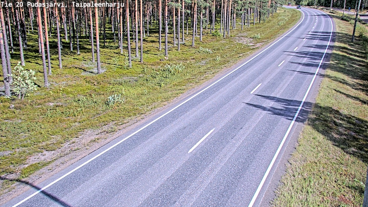 Kelikamerat Kuva Tie 20 Pudasjärvi, Taipaleenharju, Pudasjärvi, Pohjois-Pohjanmaa