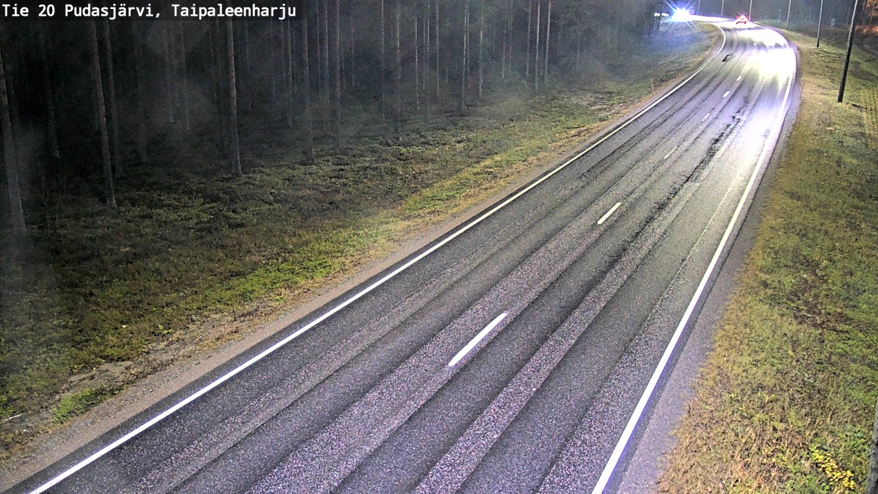 Kelikamerat Kuva Tie 20 Pudasjärvi, Taipaleenharju, Pudasjärvi, Pohjois-Pohjanmaa