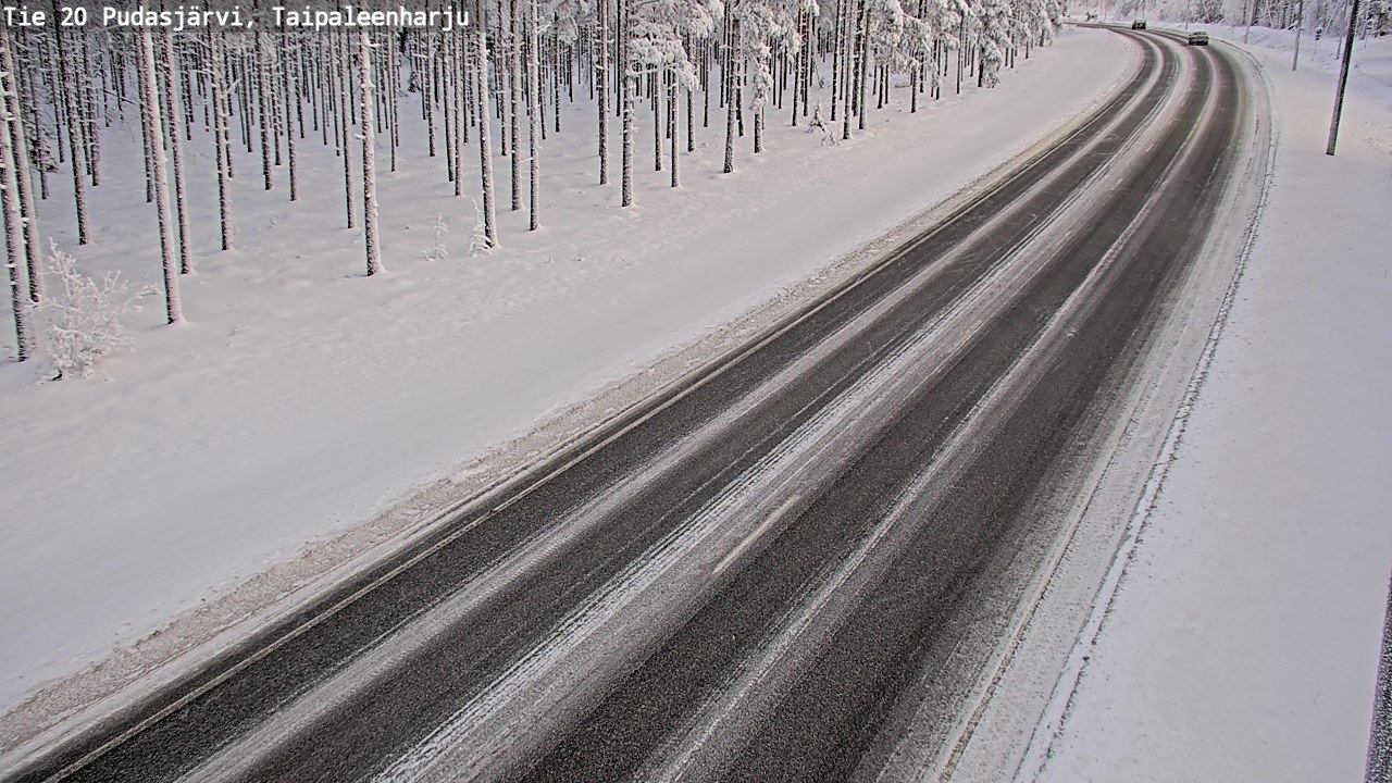 Kelikamerat Kuva Tie 20 Pudasjärvi, Taipaleenharju, Pudasjärvi, Pohjois-Pohjanmaa