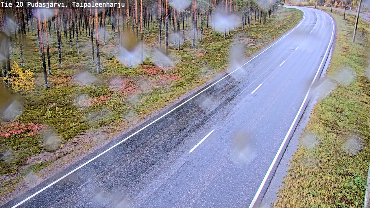 Kelikamerat Kuva Tie 20 Pudasjärvi, Taipaleenharju, Pudasjärvi, Pohjois-Pohjanmaa