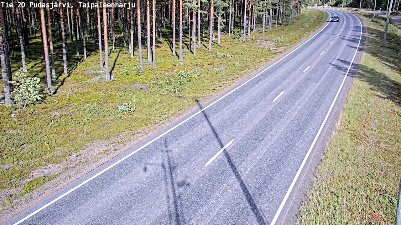 Kelikamerat Kuva Tie 20 Pudasjärvi, Taipaleenharju, Pudasjärvi, Pohjois-Pohjanmaa
