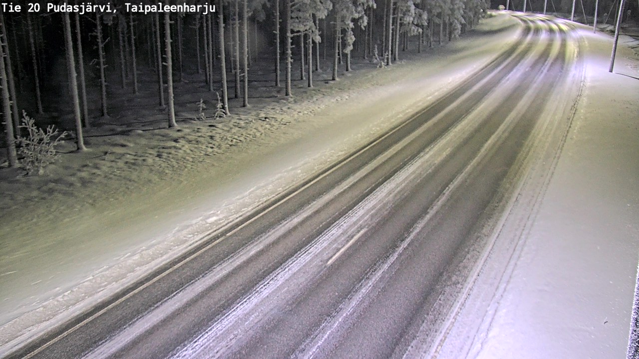 Kelikamerat Kuva Tie 20 Pudasjärvi, Taipaleenharju, Pudasjärvi, Pohjois-Pohjanmaa