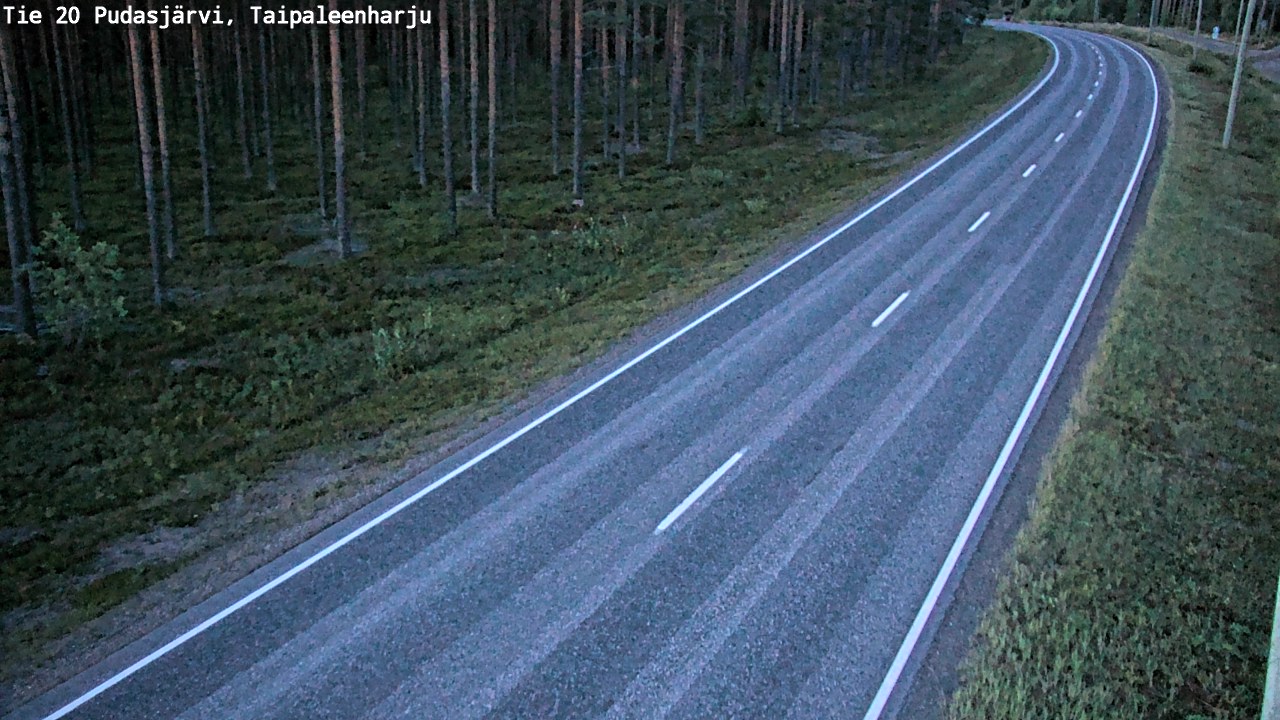Kelikamerat Kuva Tie 20 Pudasjärvi, Taipaleenharju, Pudasjärvi, Pohjois-Pohjanmaa