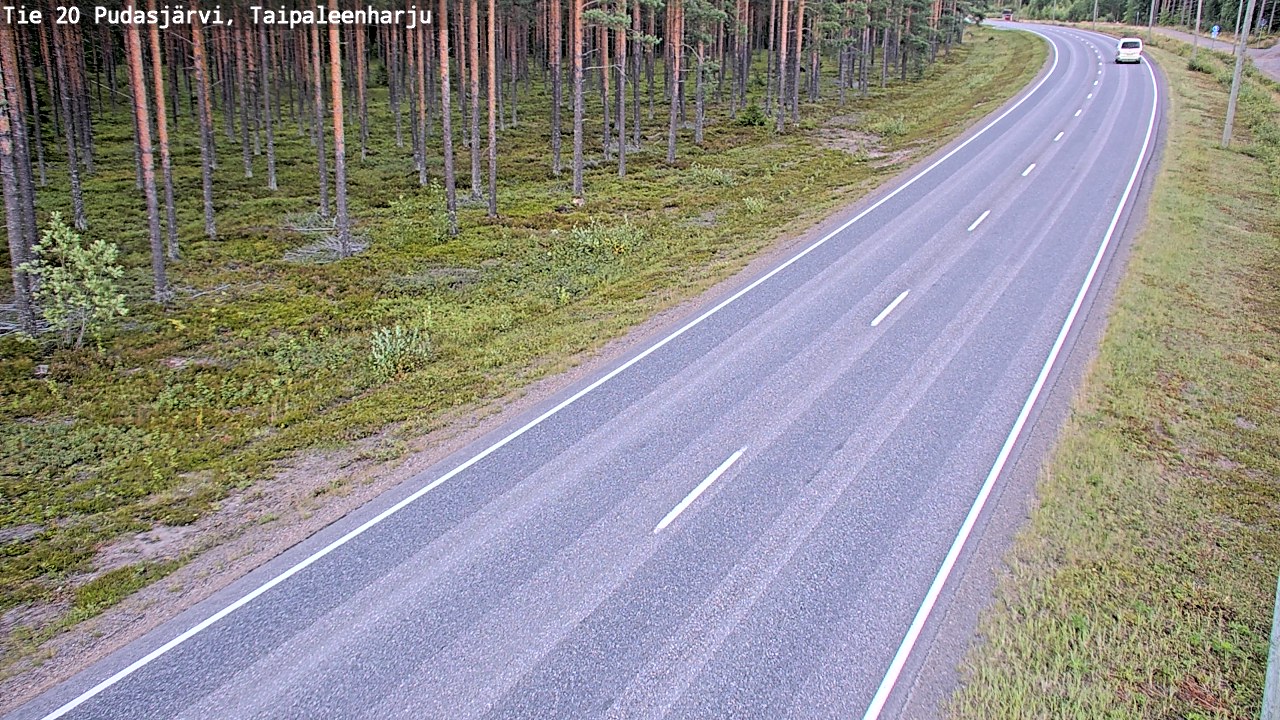 Kelikamerat Kuva Tie 20 Pudasjärvi, Taipaleenharju, Pudasjärvi, Pohjois-Pohjanmaa