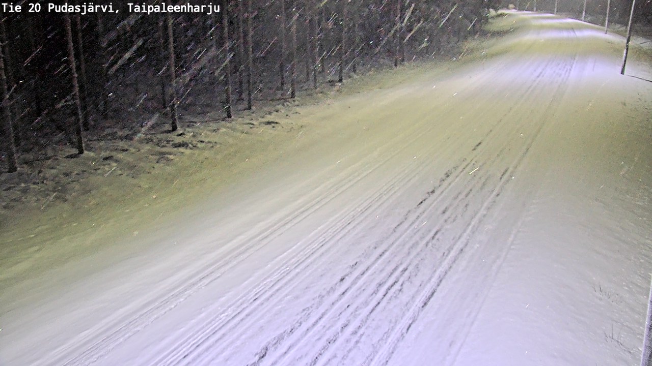 Kelikamerat Kuva Tie 20 Pudasjärvi, Taipaleenharju, Pudasjärvi, Pohjois-Pohjanmaa