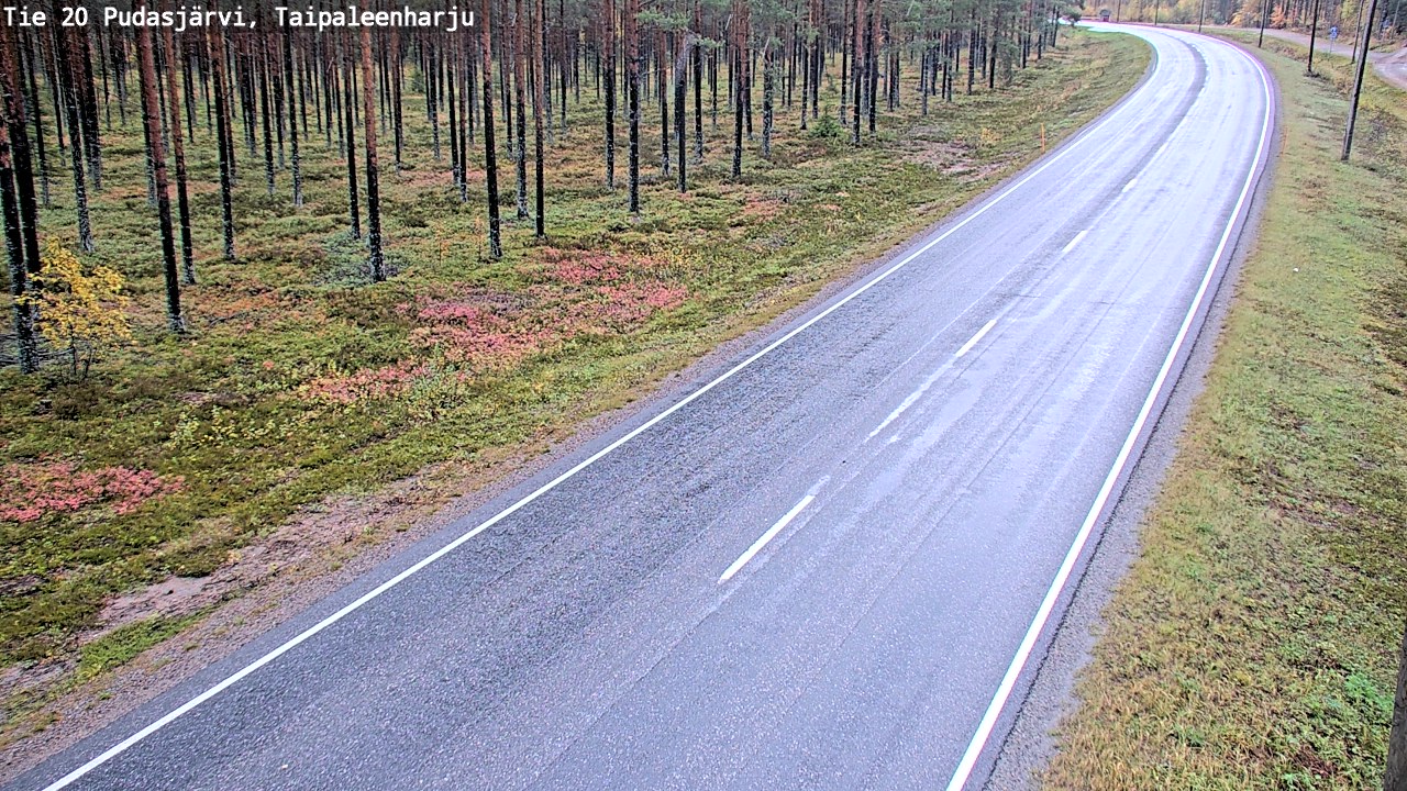 Kelikamerat Kuva Tie 20 Pudasjärvi, Taipaleenharju, Pudasjärvi, Pohjois-Pohjanmaa