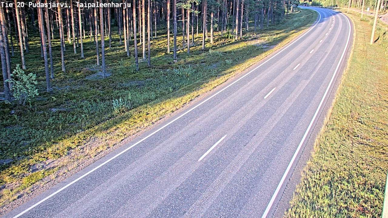 Kelikamerat Kuva Tie 20 Pudasjärvi, Taipaleenharju, Pudasjärvi, Pohjois-Pohjanmaa