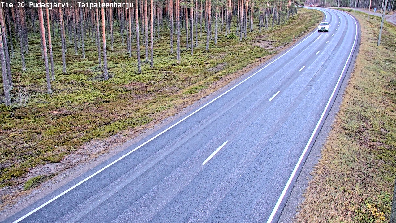 Kelikamerat Kuva Tie 20 Pudasjärvi, Taipaleenharju, Pudasjärvi, Pohjois-Pohjanmaa