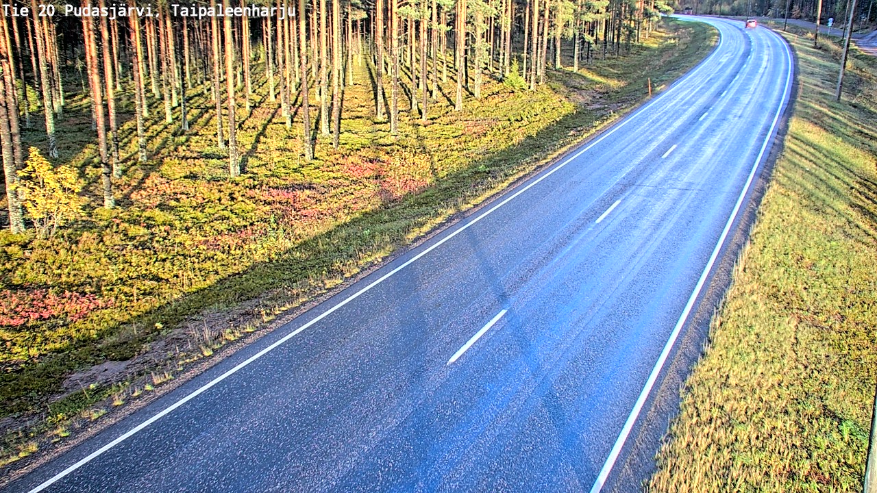 Kelikamerat Kuva Tie 20 Pudasjärvi, Taipaleenharju, Pudasjärvi, Pohjois-Pohjanmaa