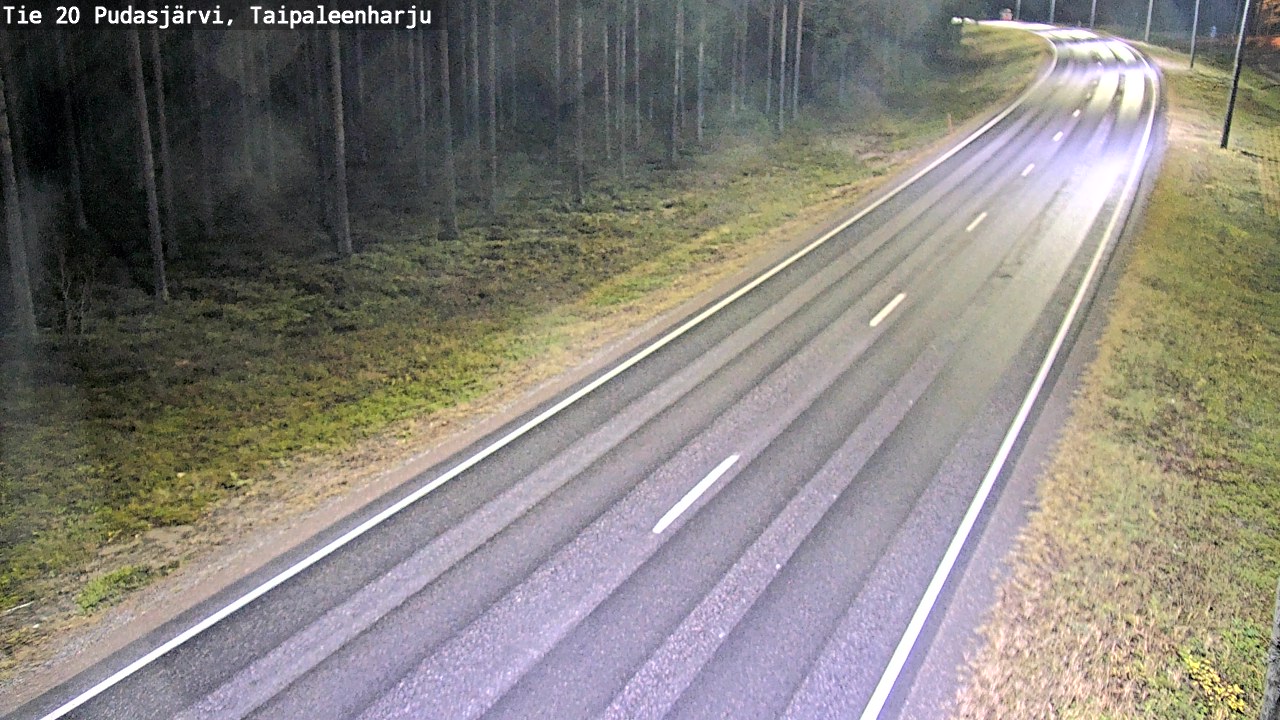 Kelikamerat Kuva Tie 20 Pudasjärvi, Taipaleenharju, Pudasjärvi, Pohjois-Pohjanmaa