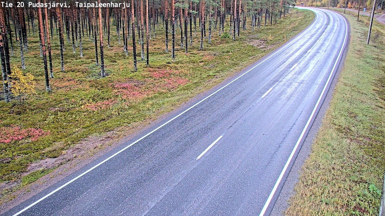 Kelikamerat Kuva Tie 20 Pudasjärvi, Taipaleenharju, Pudasjärvi, Pohjois-Pohjanmaa