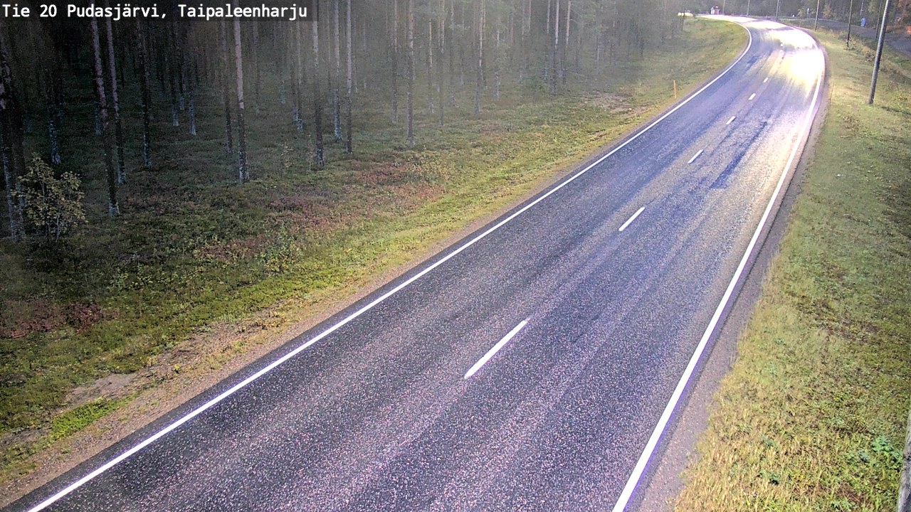 Kelikamerat Kuva Tie 20 Pudasjärvi, Taipaleenharju, Pudasjärvi, Pohjois-Pohjanmaa