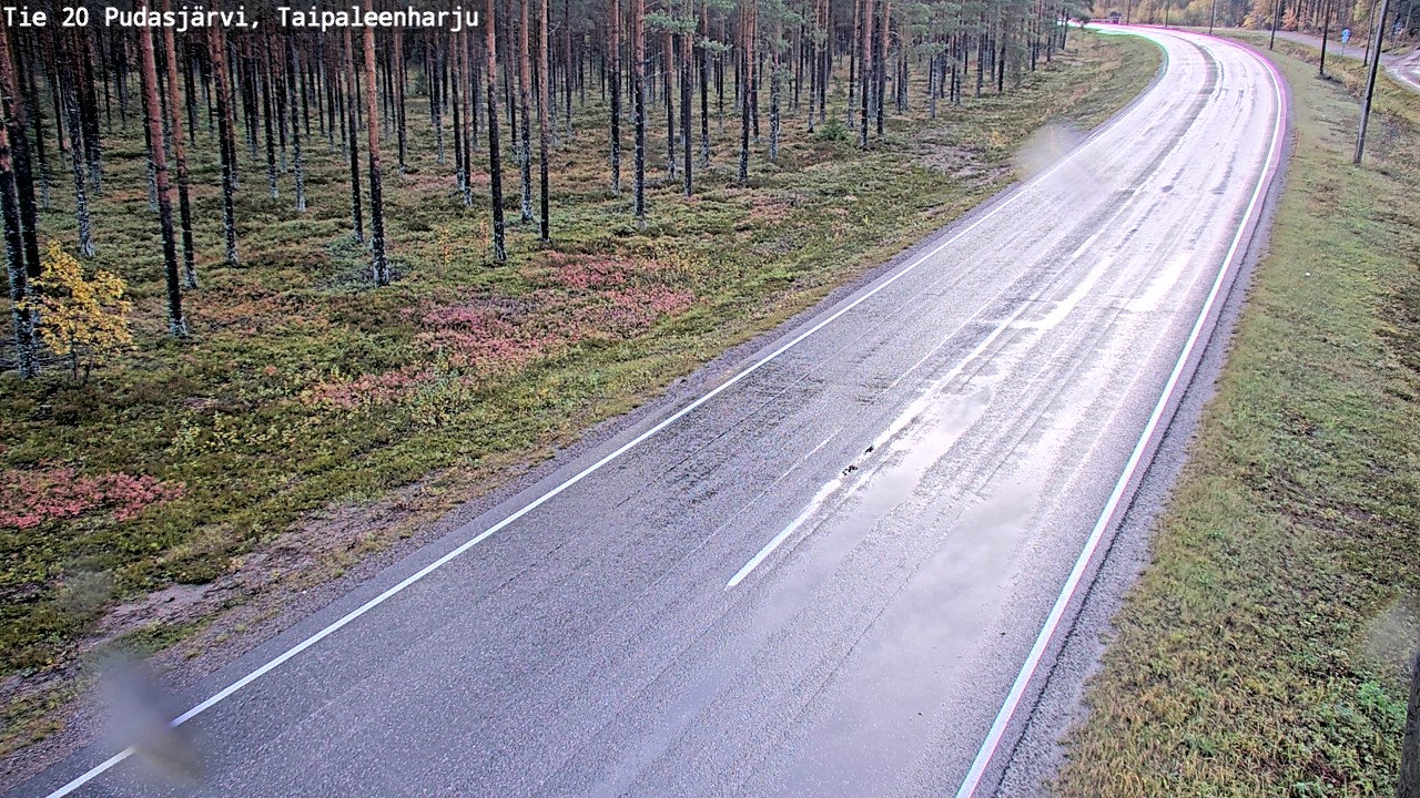 Kelikamerat Kuva Tie 20 Pudasjärvi, Taipaleenharju, Pudasjärvi, Pohjois-Pohjanmaa