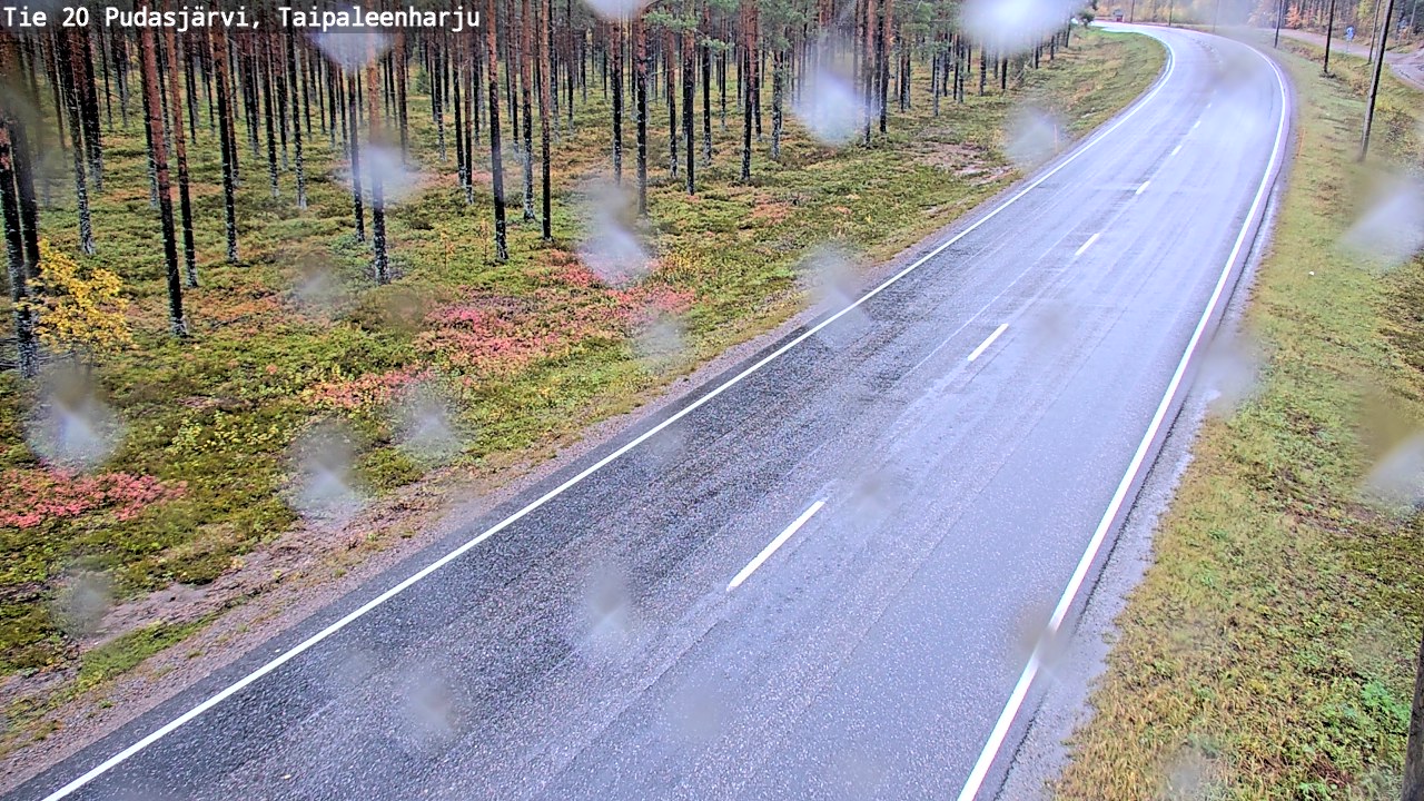 Kelikamerat Kuva Tie 20 Pudasjärvi, Taipaleenharju, Pudasjärvi, Pohjois-Pohjanmaa