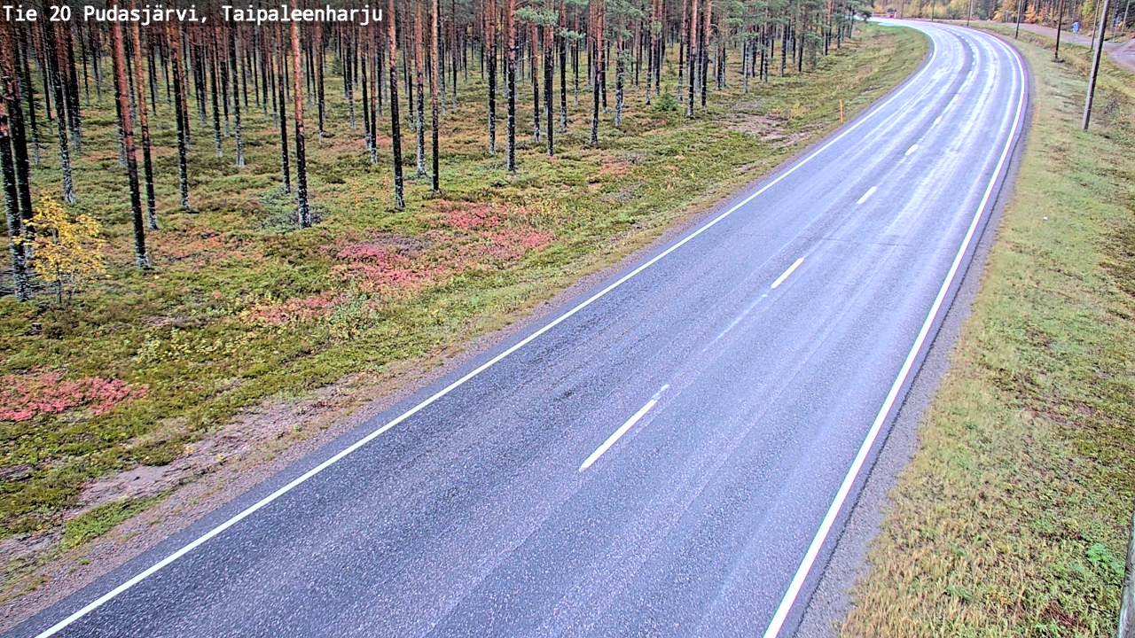 Kelikamerat Kuva Tie 20 Pudasjärvi, Taipaleenharju, Pudasjärvi, Pohjois-Pohjanmaa