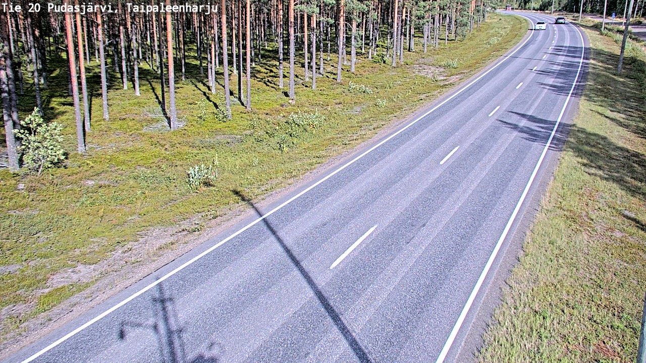Kelikamerat Kuva Tie 20 Pudasjärvi, Taipaleenharju, Pudasjärvi, Pohjois-Pohjanmaa
