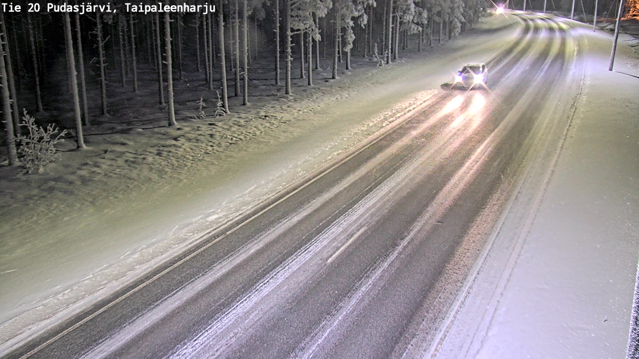 Kelikamerat Kuva Tie 20 Pudasjärvi, Taipaleenharju, Pudasjärvi, Pohjois-Pohjanmaa