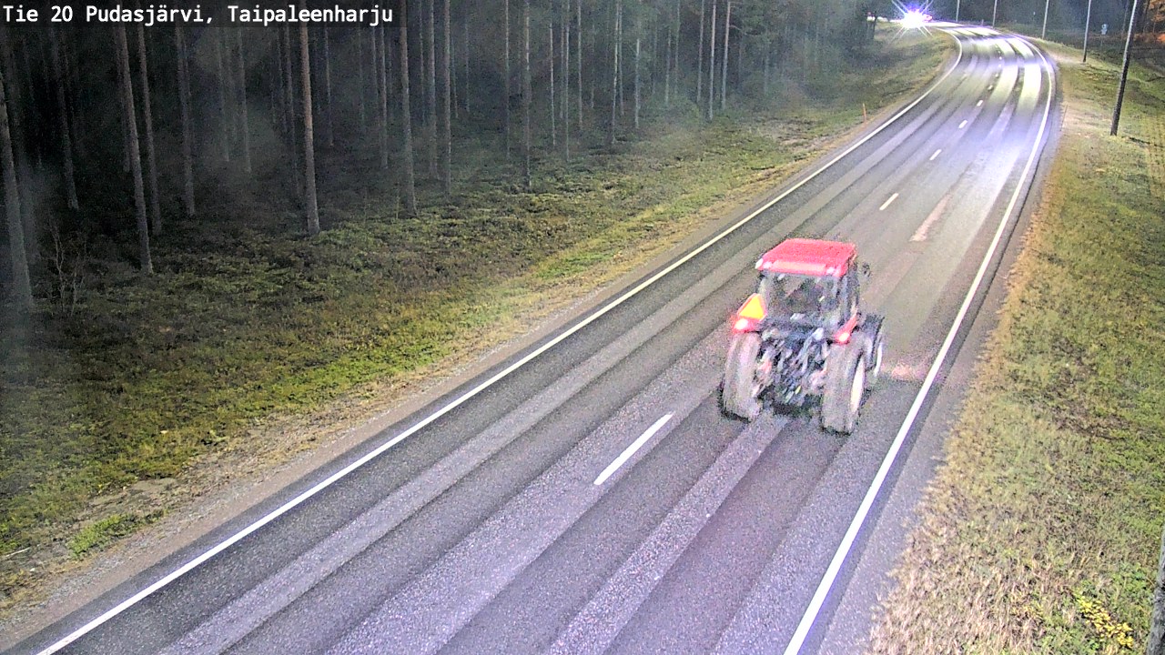 Kelikamerat Kuva Tie 20 Pudasjärvi, Taipaleenharju, Pudasjärvi, Pohjois-Pohjanmaa