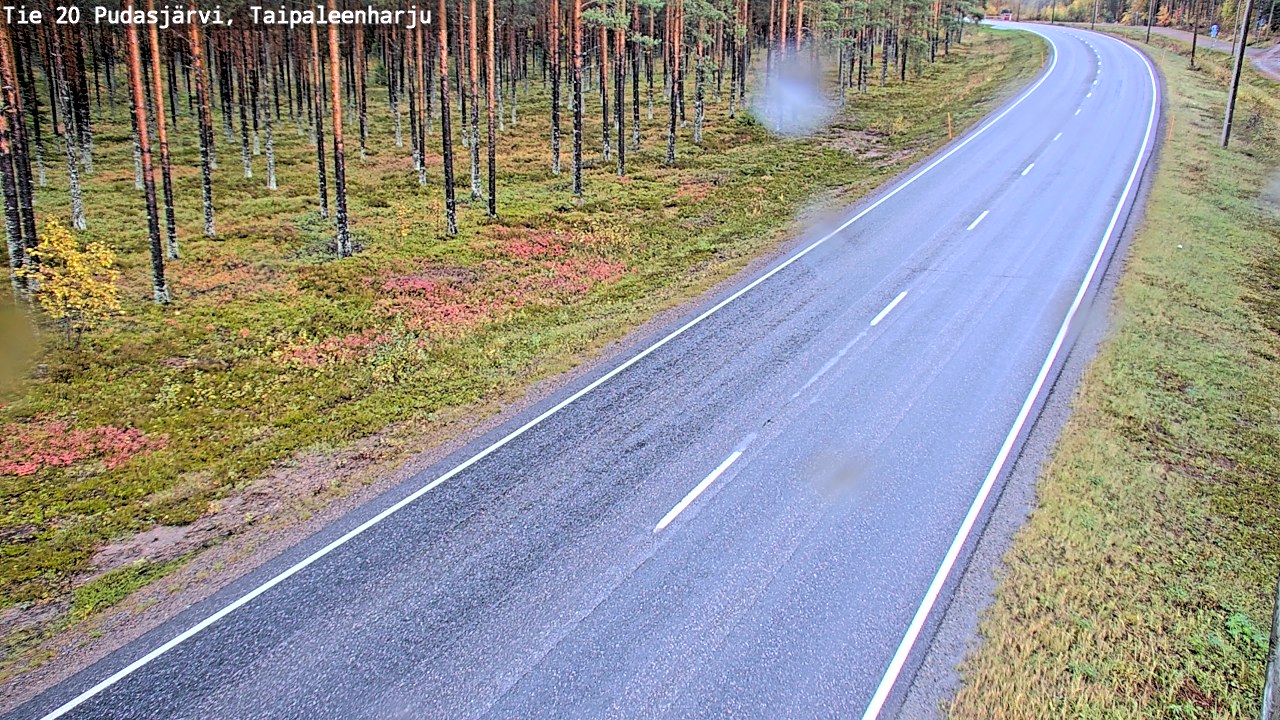 Kelikamerat Kuva Tie 20 Pudasjärvi, Taipaleenharju, Pudasjärvi, Pohjois-Pohjanmaa