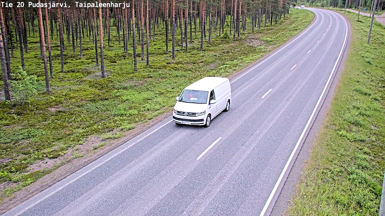 Kelikamerat Kuva Tie 20 Pudasjärvi, Taipaleenharju, Pudasjärvi, Pohjois-Pohjanmaa