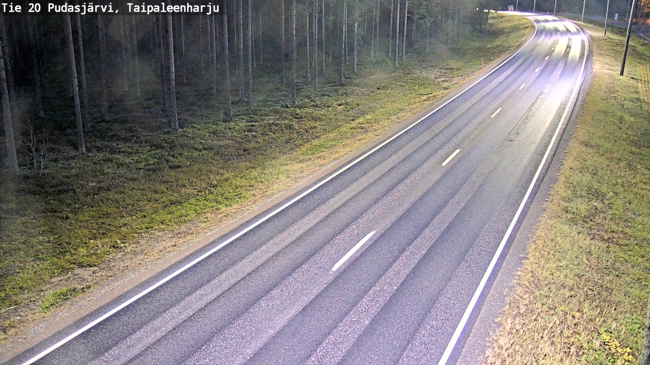 Kelikamerat Kuva Tie 20 Pudasjärvi, Taipaleenharju, Pudasjärvi, Pohjois-Pohjanmaa