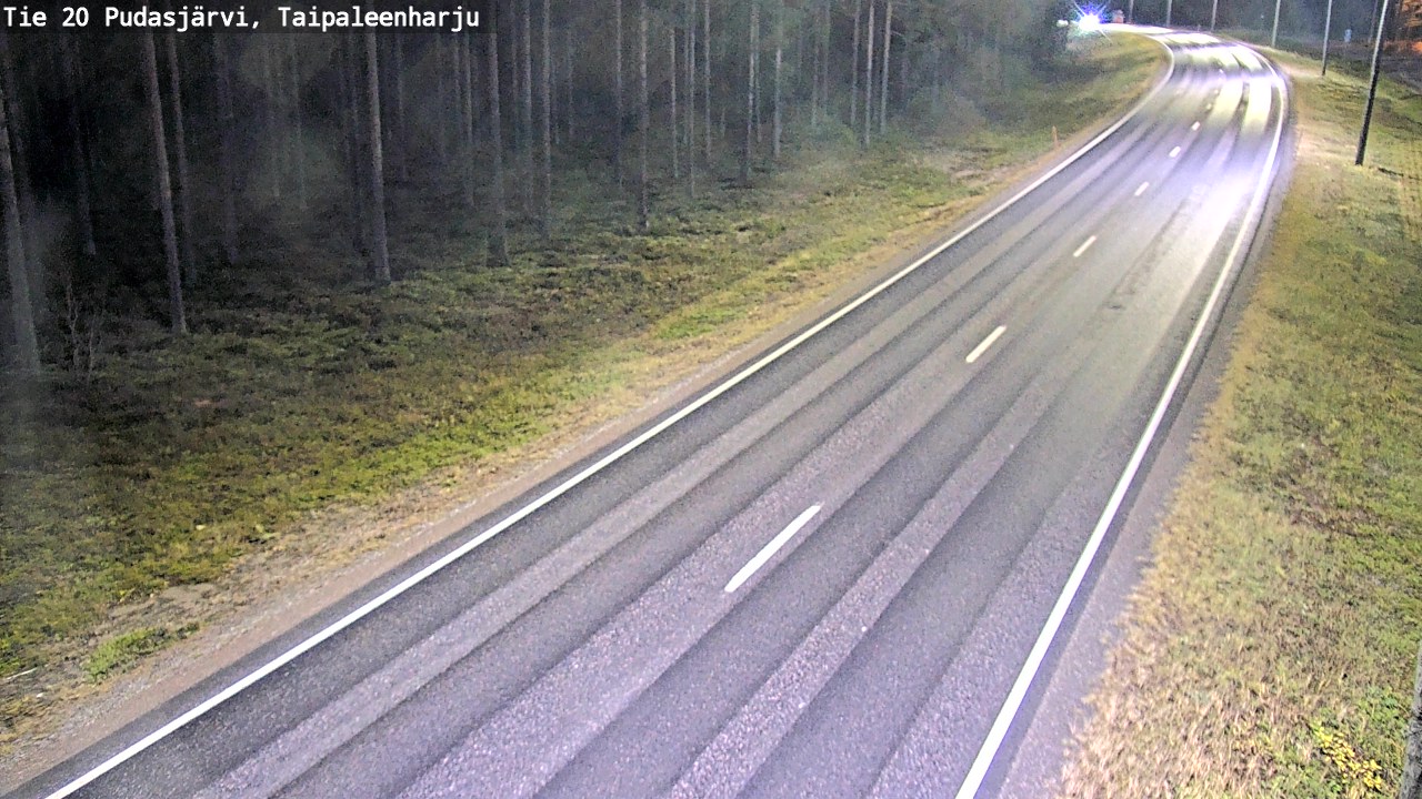 Kelikamerat Kuva Tie 20 Pudasjärvi, Taipaleenharju, Pudasjärvi, Pohjois-Pohjanmaa