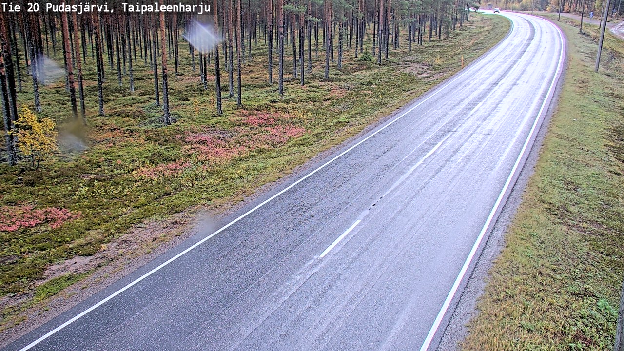 Kelikamerat Kuva Tie 20 Pudasjärvi, Taipaleenharju, Pudasjärvi, Pohjois-Pohjanmaa