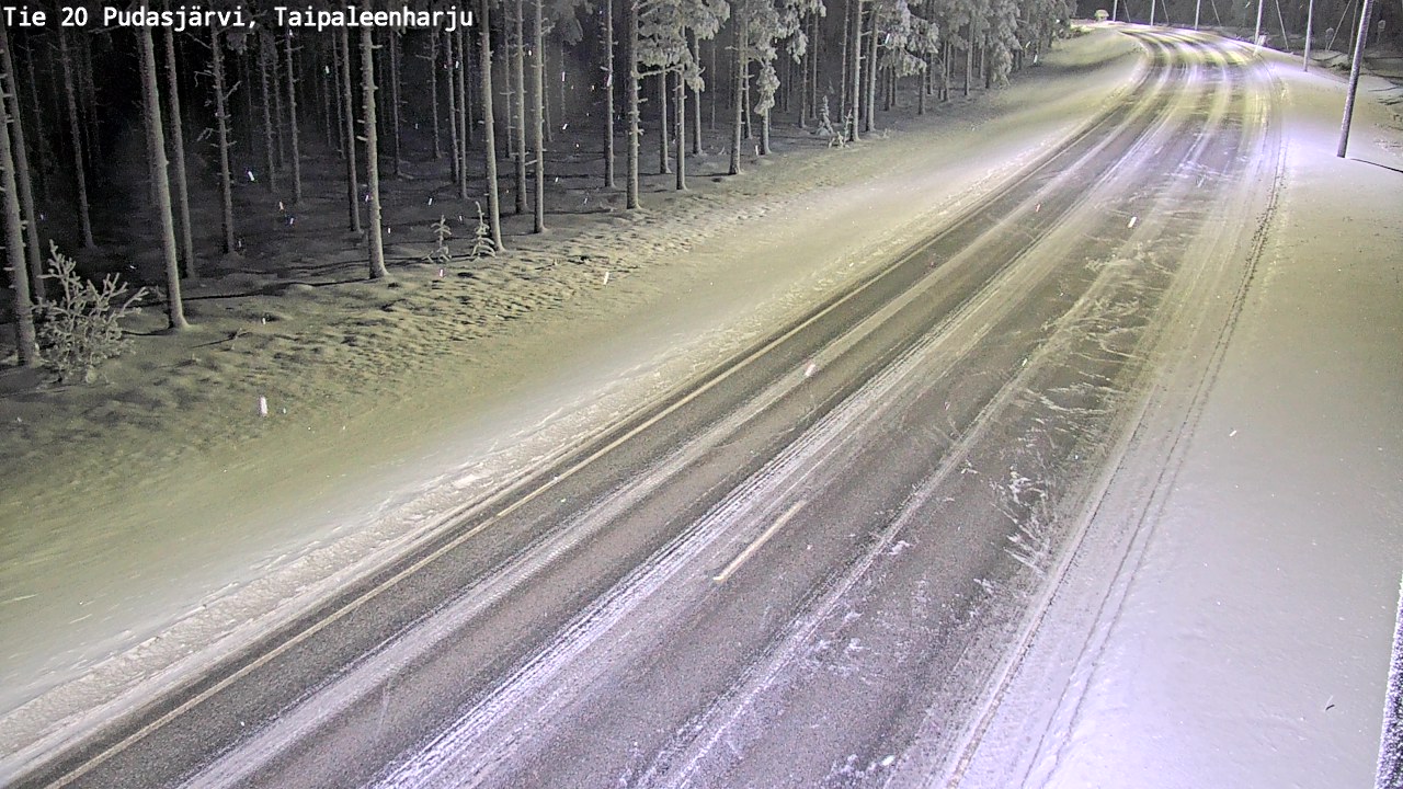 Kelikamerat Kuva Tie 20 Pudasjärvi, Taipaleenharju, Pudasjärvi, Pohjois-Pohjanmaa