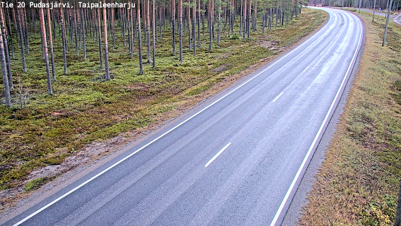 Kelikamerat Kuva Tie 20 Pudasjärvi, Taipaleenharju, Pudasjärvi, Pohjois-Pohjanmaa