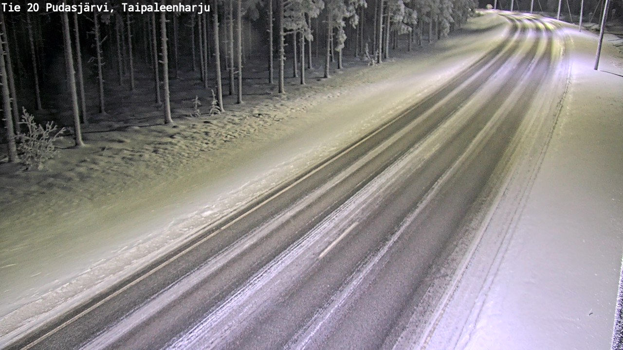 Kelikamerat Kuva Tie 20 Pudasjärvi, Taipaleenharju, Pudasjärvi, Pohjois-Pohjanmaa