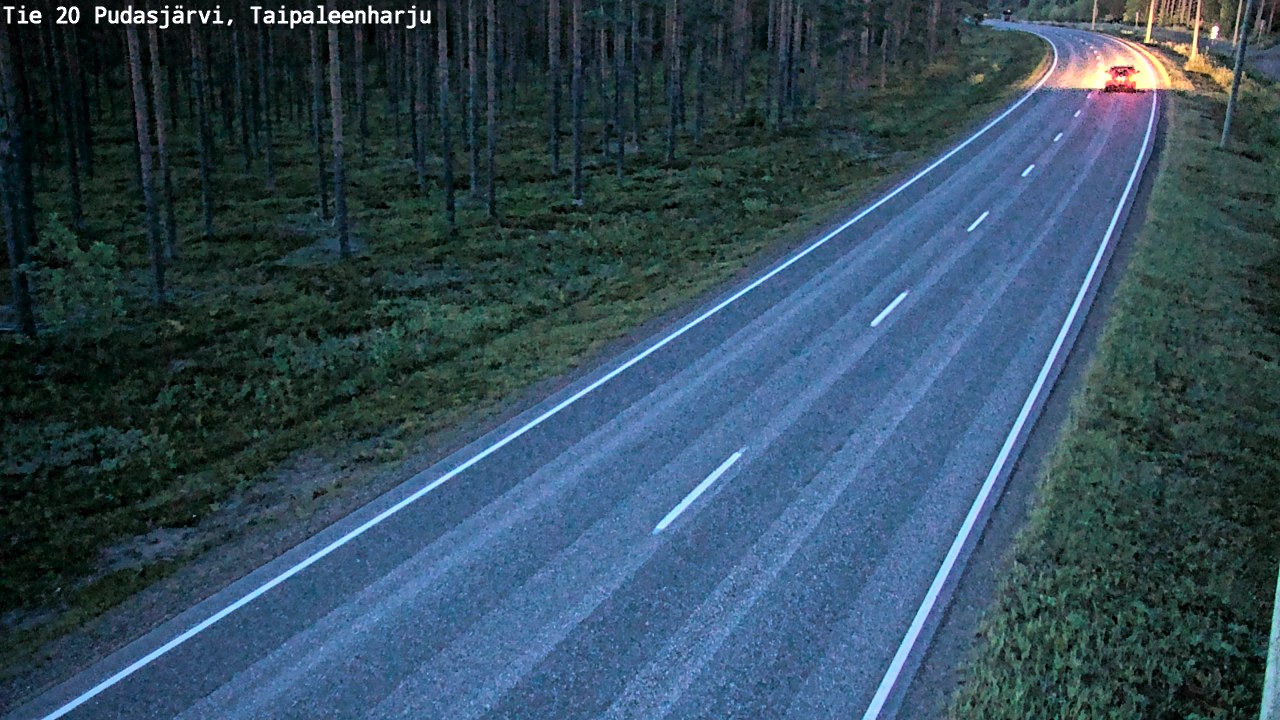 Kelikamerat Kuva Tie 20 Pudasjärvi, Taipaleenharju, Pudasjärvi, Pohjois-Pohjanmaa