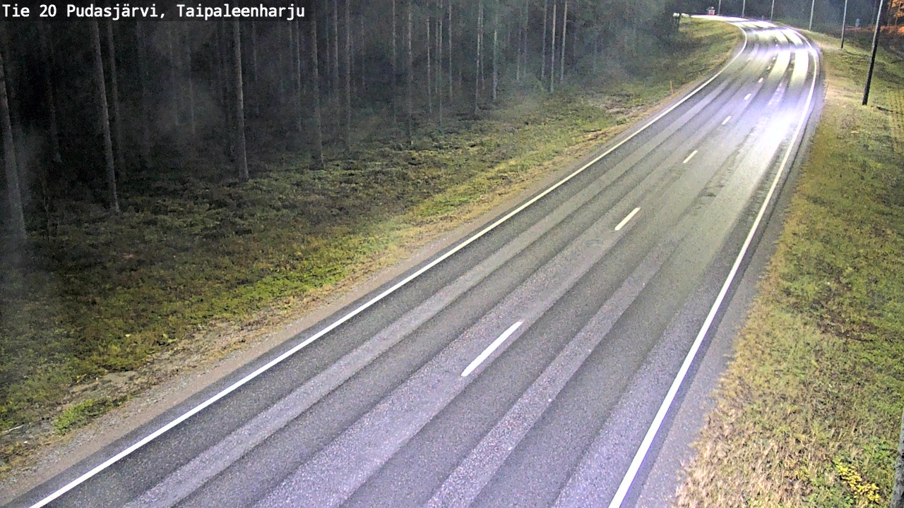 Kelikamerat Kuva Tie 20 Pudasjärvi, Taipaleenharju, Pudasjärvi, Pohjois-Pohjanmaa