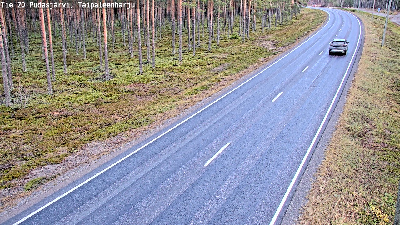 Kelikamerat Kuva Tie 20 Pudasjärvi, Taipaleenharju, Pudasjärvi, Pohjois-Pohjanmaa