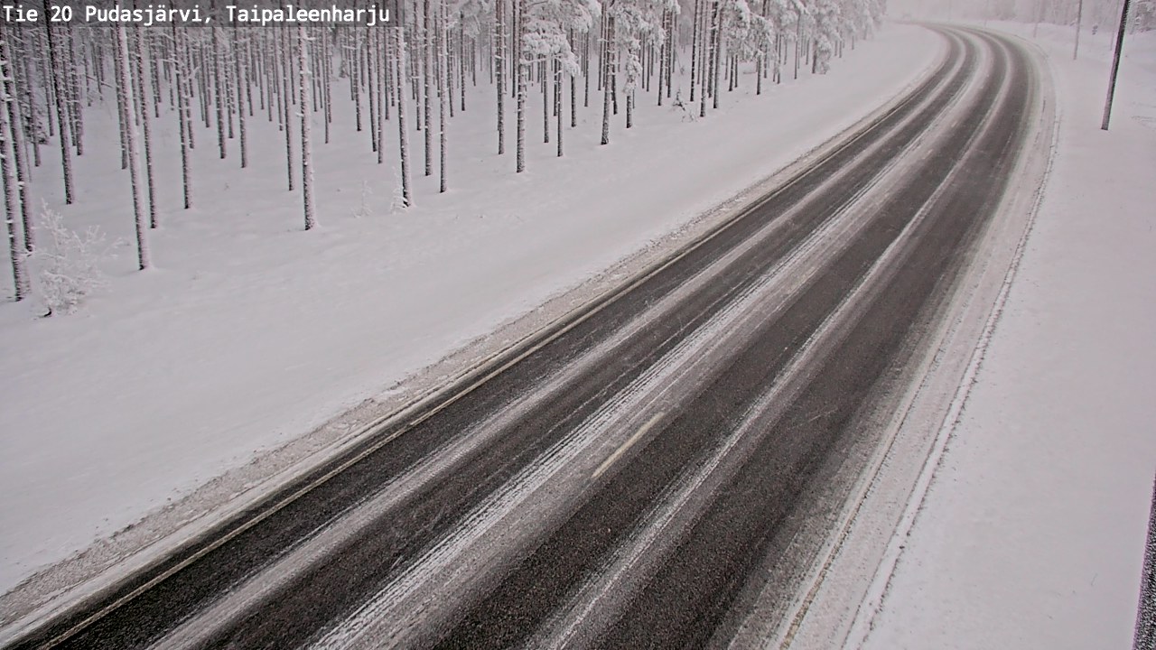 Kelikamerat Kuva Tie 20 Pudasjärvi, Taipaleenharju, Pudasjärvi, Pohjois-Pohjanmaa