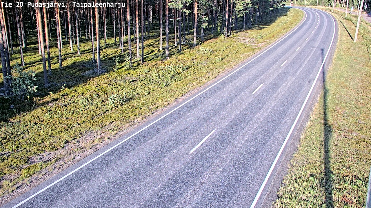 Kelikamerat Kuva Tie 20 Pudasjärvi, Taipaleenharju, Pudasjärvi, Pohjois-Pohjanmaa