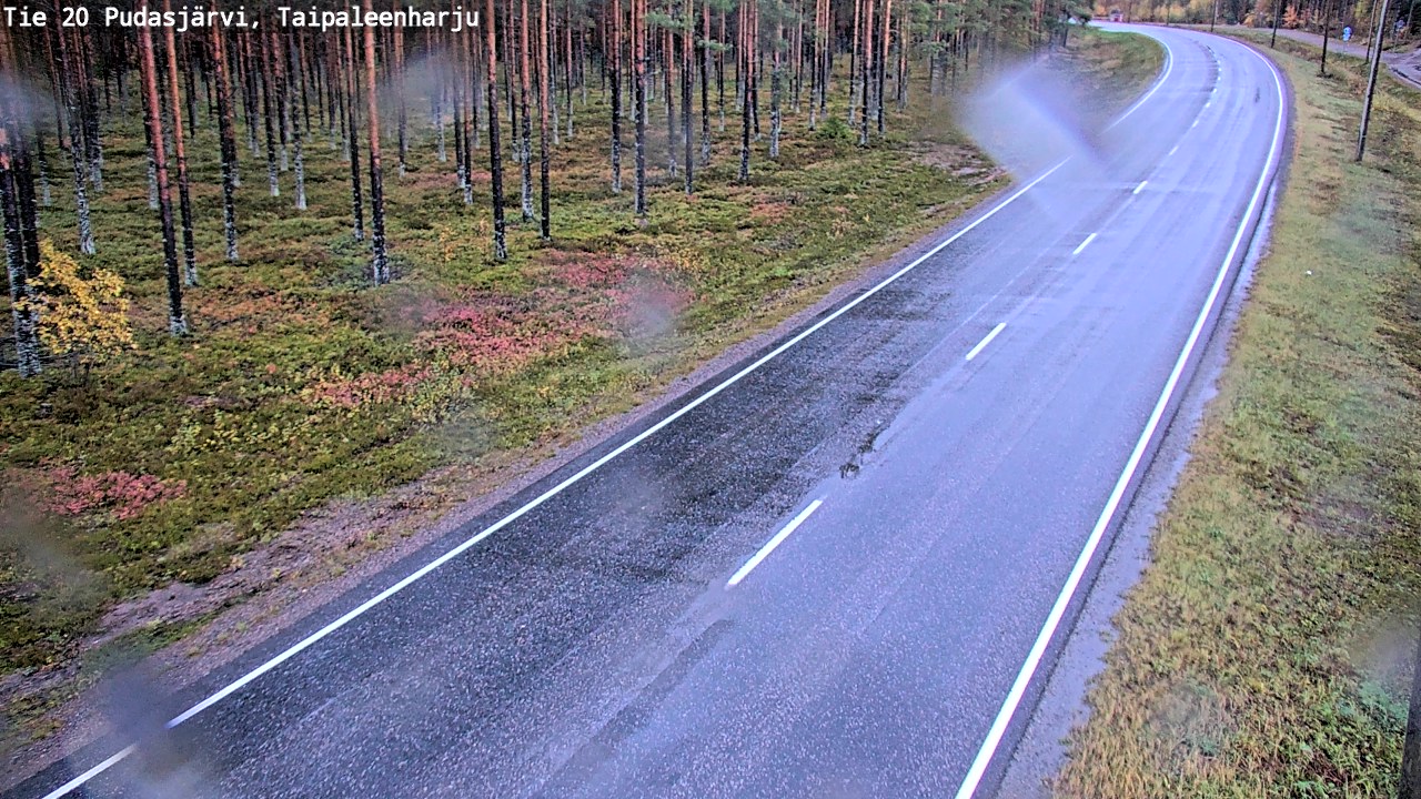 Kelikamerat Kuva Tie 20 Pudasjärvi, Taipaleenharju, Pudasjärvi, Pohjois-Pohjanmaa