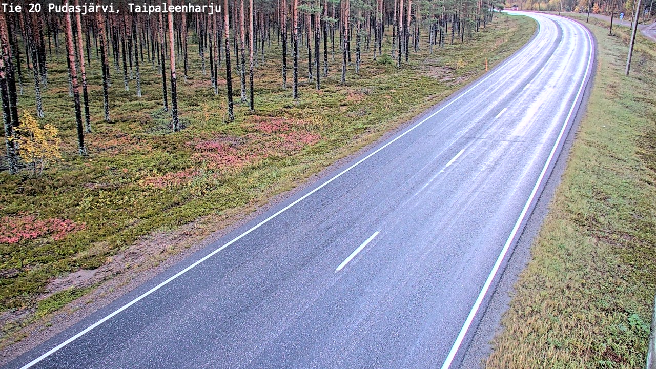 Kelikamerat Kuva Tie 20 Pudasjärvi, Taipaleenharju, Pudasjärvi, Pohjois-Pohjanmaa