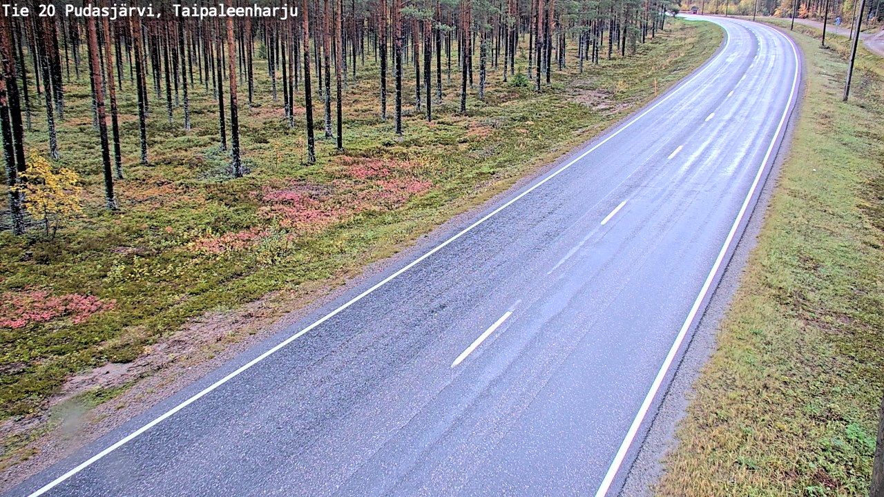 Kelikamerat Kuva Tie 20 Pudasjärvi, Taipaleenharju, Pudasjärvi, Pohjois-Pohjanmaa