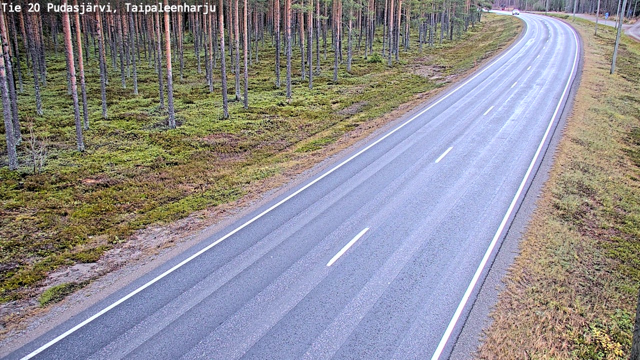 Kelikamerat Kuva Tie 20 Pudasjärvi, Taipaleenharju, Pudasjärvi, Pohjois-Pohjanmaa