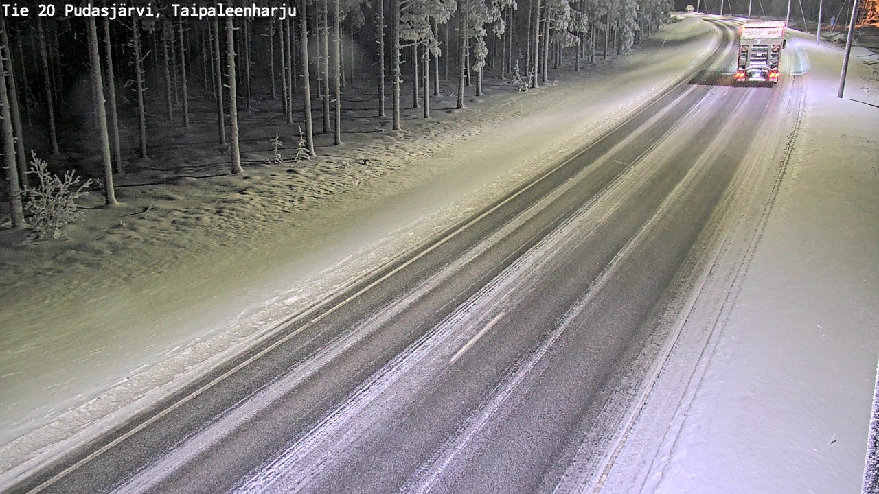 Kelikamerat Kuva Tie 20 Pudasjärvi, Taipaleenharju, Pudasjärvi, Pohjois-Pohjanmaa