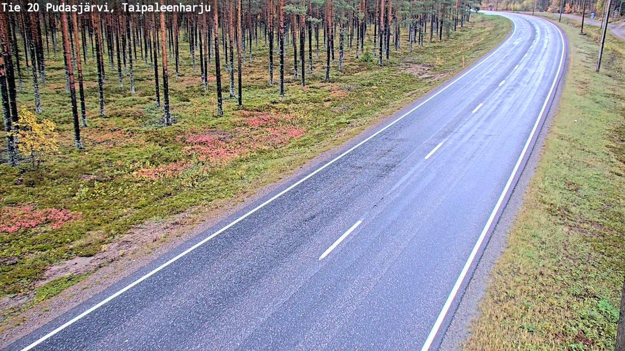 Kelikamerat Kuva Tie 20 Pudasjärvi, Taipaleenharju, Pudasjärvi, Pohjois-Pohjanmaa