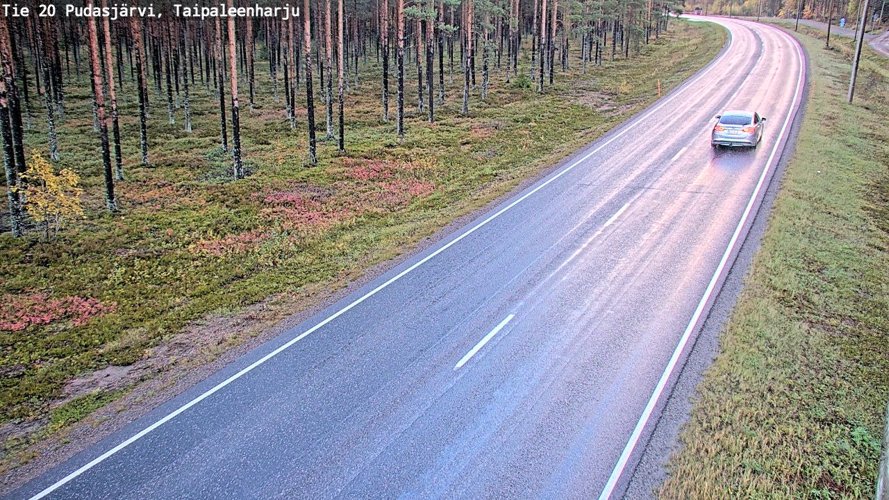 Kelikamerat Kuva Tie 20 Pudasjärvi, Taipaleenharju, Pudasjärvi, Pohjois-Pohjanmaa